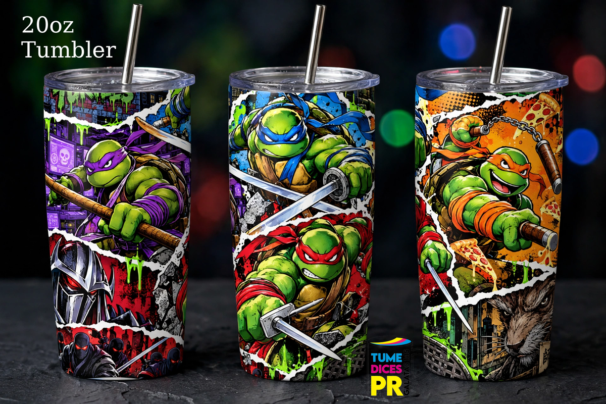 Tumbler Tortugas Ninja - Diseño 2