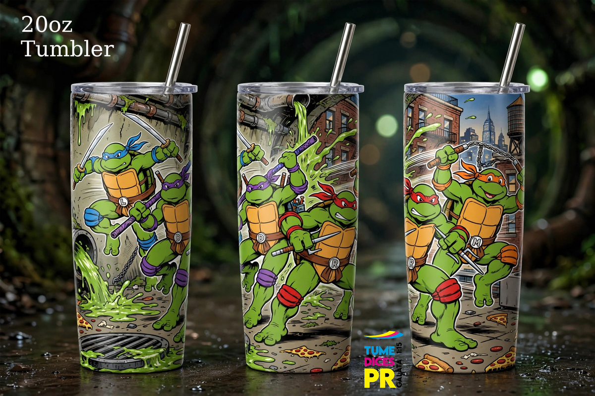 Tumbler Tortugas Ninja - Diseño 3