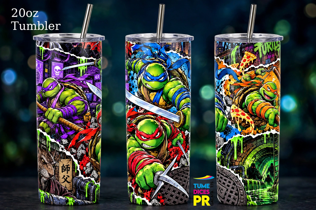Tumbler Tortugas Ninja - Diseño 4
